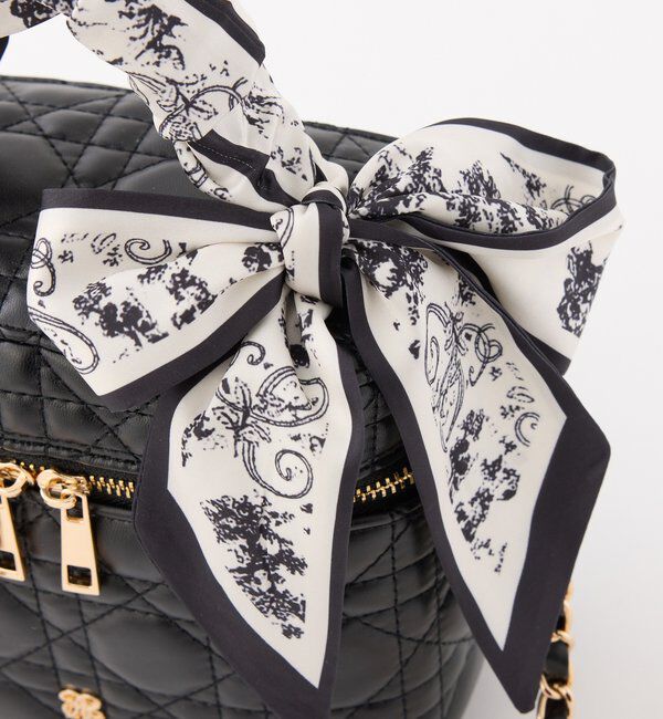  「ギャザーリボンハンドルバニティバッグ」|ショルダー・メッセンジャー|