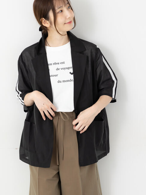 Te chichi TERRASSE「ライン入りシアージャケット」|その他|