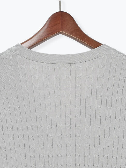 Te chichi「ミニケーブル刺繍Vネックカーディガン」|カーディガン|