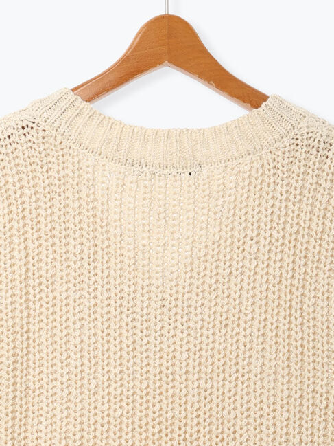 Lugnoncure「スラブヤーンVネックニットベスト」|ニット・セーター|