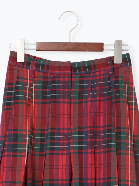 Te chichi「チェックアソートロングプリーツスカート」|スカート|