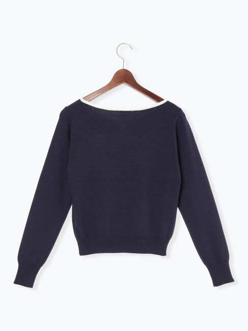 Te chichi「スクエアチャームキーネックプルオーバー」|ニット・セーター|