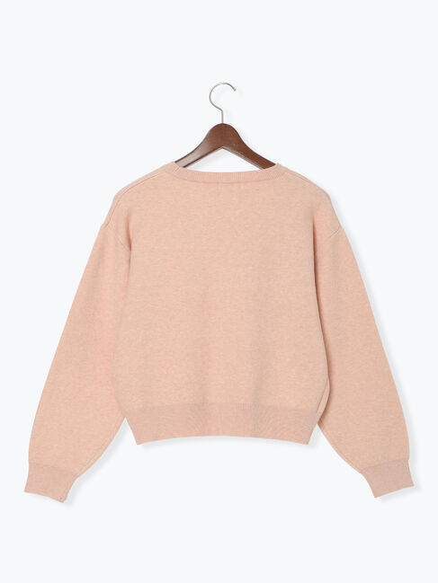 Te chichi TERRASSE「フラワーモチーフロゴニット」|ニット・セーター|