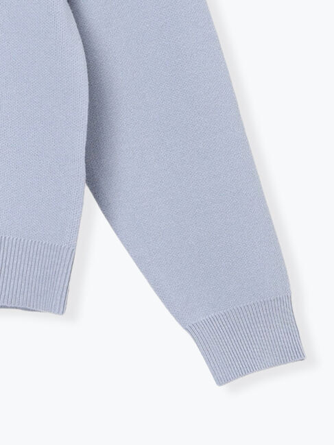 Lugnoncure「フラワーモチーフロゴニットプルオーバー」|ニット・セーター|