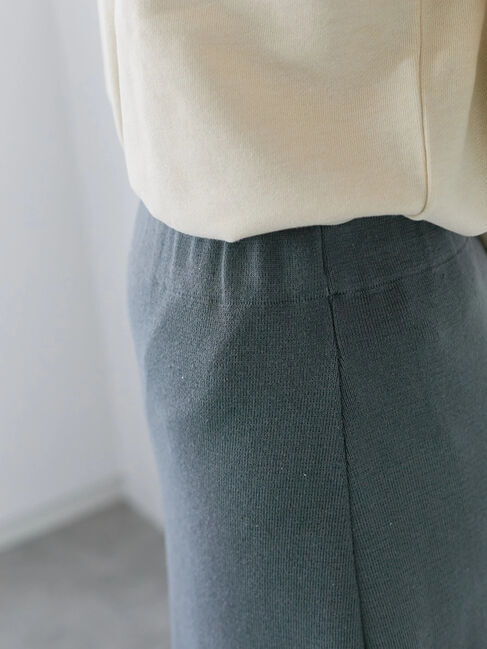 Samansa Mos2 blue「◎ニットタイトスカート」|スカート|