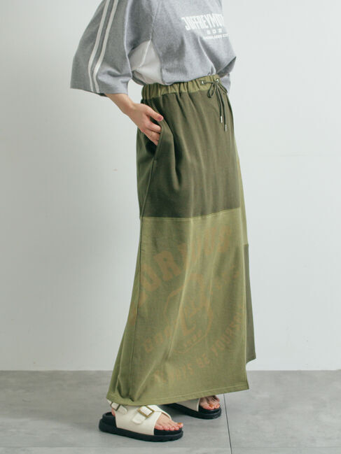 SM2「裏毛プリント配色アシメスカート」|スカート|