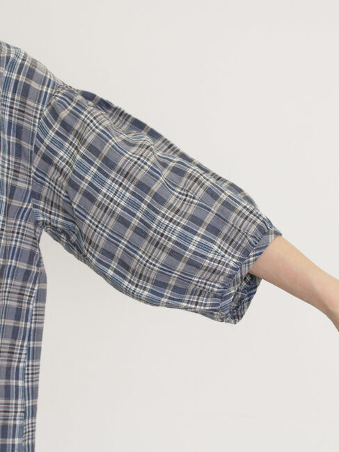 Samansa Mos2「【Cross&times;Linen】フリルブラウス」|シャツ・ブラウス|