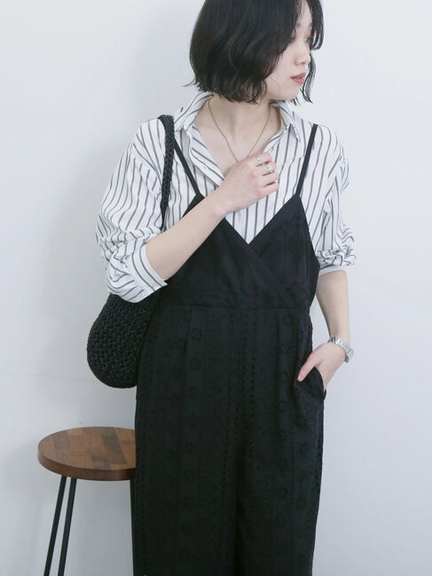 Samansa Mos2 blue「【接触冷感】マルチスタイルシャツ」|シャツ・ブラウス|