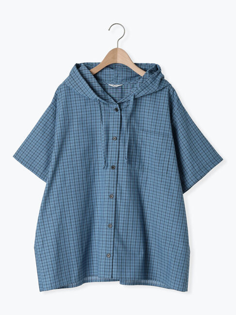 SM2「チェック柄フードシャツ」|シャツ・ブラウス|