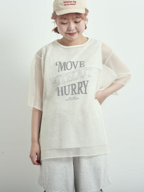 SM2「メッシュTシャツ&プリントノースリーブSET」|Tシャツ・カットソー|グレー