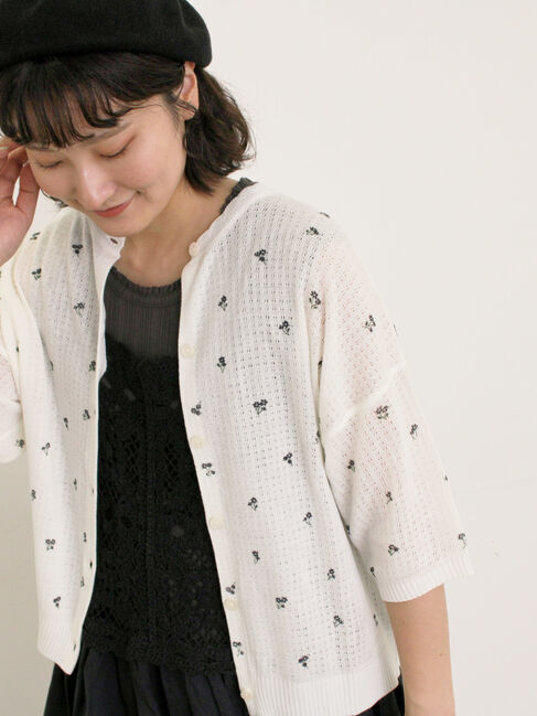 Samansa Mos2「【S/Mサイズ】かぎ針編み風ビスチェワンピース」|ワンピース|