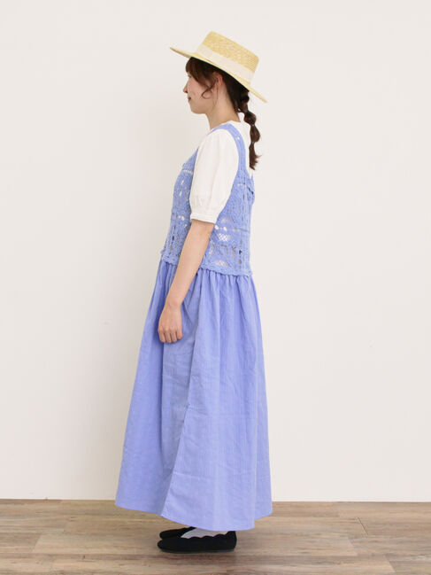 Samansa Mos2「【S/Mサイズ】かぎ針編み風ビスチェワンピース」|ワンピース|