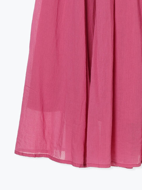 Samansa Mos2 blue「【Made in India】ボイルギャザースカート」|スカート|