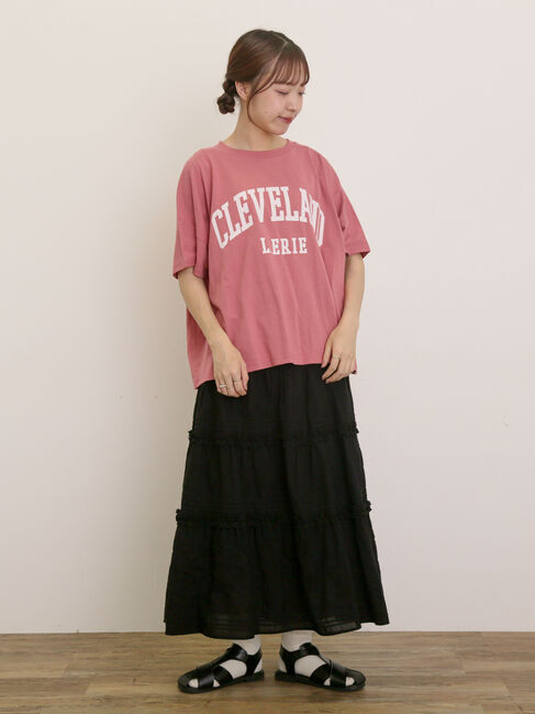 Samansa Mos2「ロゴアソートプリントゆるTシャツ」|Tシャツ・カットソー|