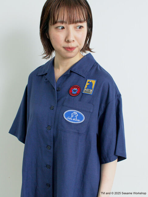 SM2「【SESAME STREET meets SM2】ワッペン付きボウリングシャツ」|シャツ・ブラウス|