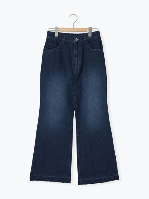 Samansa Mos2 blue「【ECO DENIM 】 フレアパンツ」|その他|