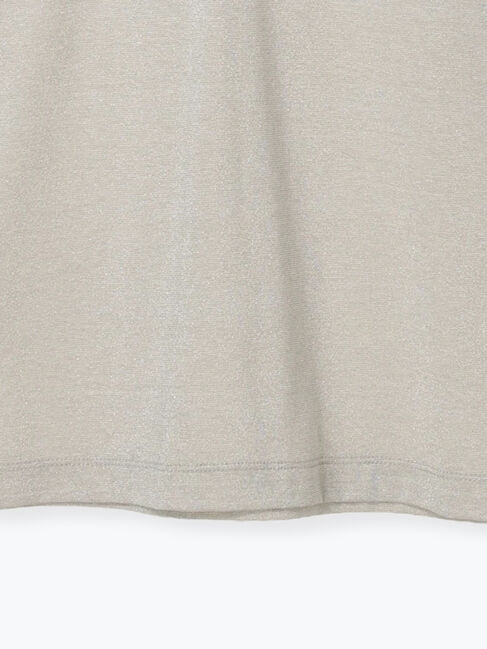 Samansa Mos2 blue「ラメロンT」|Tシャツ・カットソー|