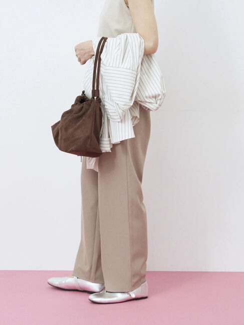 Samansa Mos2 blue「ダブルウエストアソートイージーパンツ」|その他|