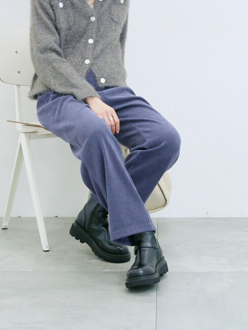 Samansa Mos2 blue「エンジニアブーツ」|ショートブーツ|