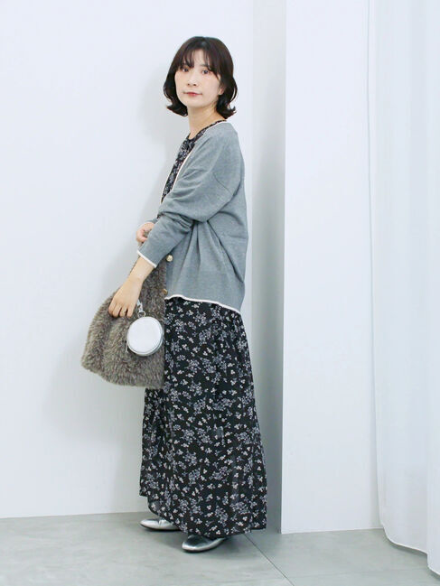 Samansa Mos2 blue「◎花柄ワンピース」|ワンピース|