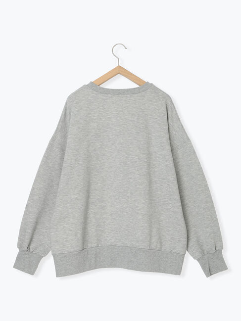 Samansa Mos2 blue「◎箔プリントスウェット」|Tシャツ・カットソー|