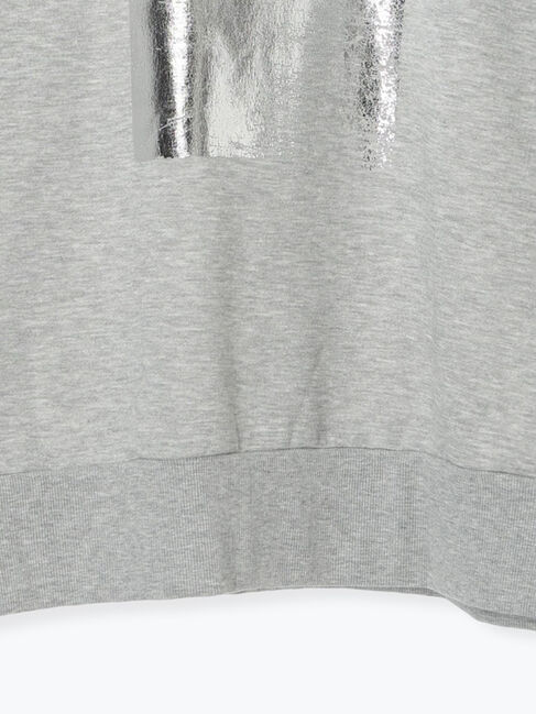 Samansa Mos2 blue「◎箔プリントスウェット」|Tシャツ・カットソー|