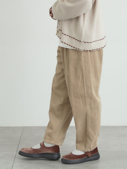 Samansa Mos2「【M/Lサイズ】コーディロイテーパードパンツ」|その他|