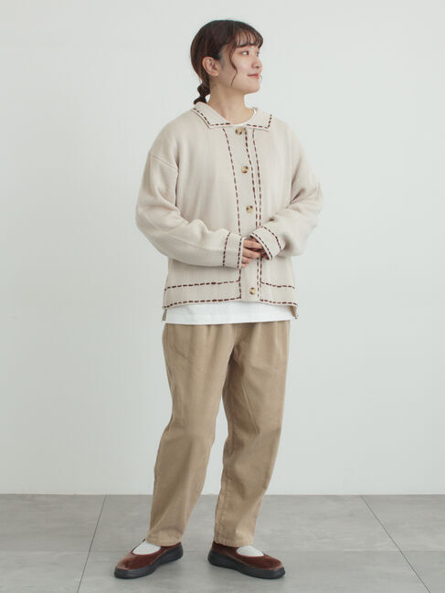 Samansa Mos2「【M/Lサイズ】コーディロイテーパードパンツ」|その他|