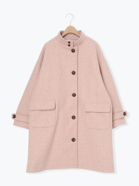 Samansa Mos2「ウールライクスタンドネックコート」|その他|