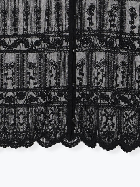 Samansa Mos2「裾スカラップレースベスト」|シャツ・ブラウス|