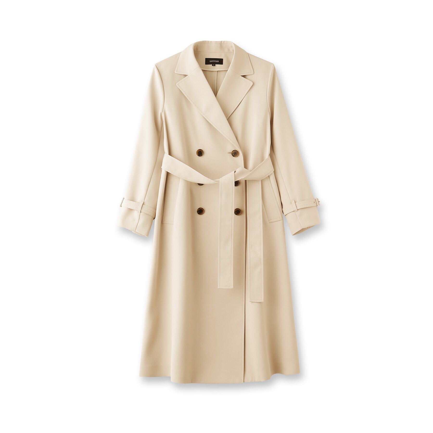 UNTITLED「【通勤】バックサテン トレンチコート」|トレンチコート|