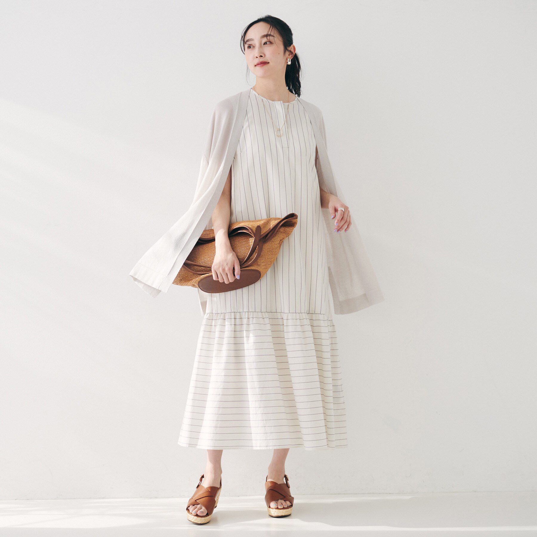 UNTITLED「【ゆったり/ロング】シアーカーディガン」|カーディガン|