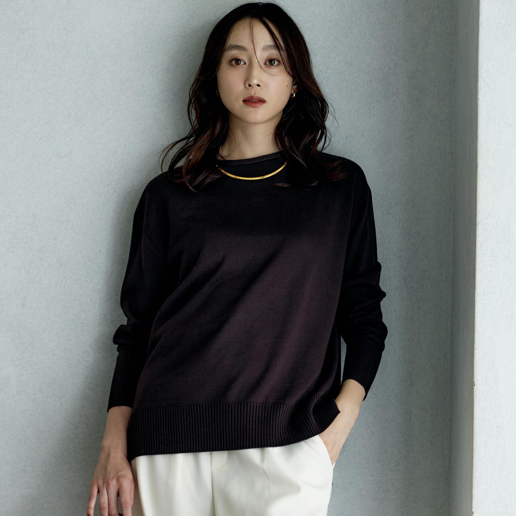 UNTITLED「【8色展開/体型カバー】魅せるタイムレスニット」|ニット・セーター|