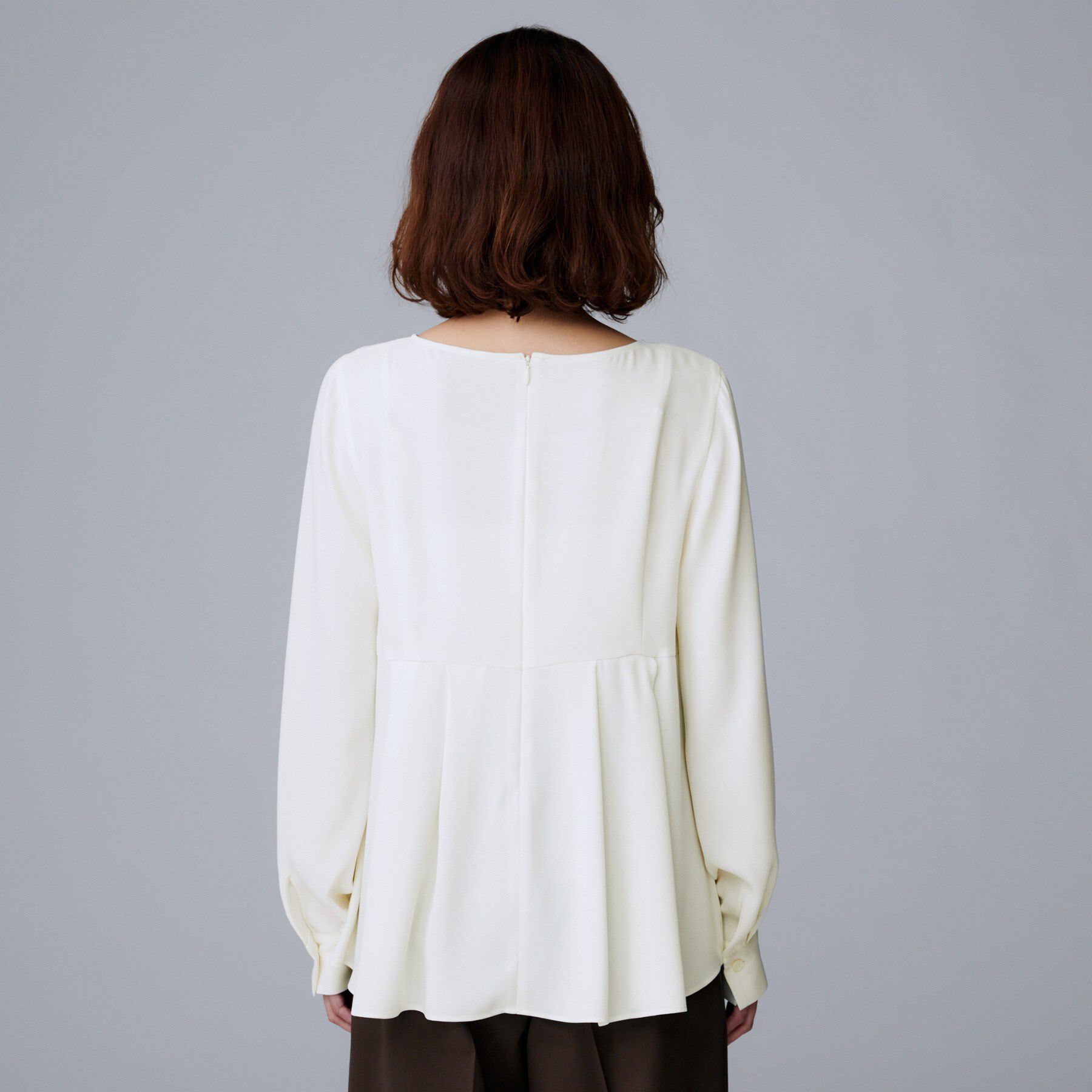 UNTITLED「【洗える/重ね着/フォーマル】レイヤード ペプラムブラウス」|シャツ・ブラウス|