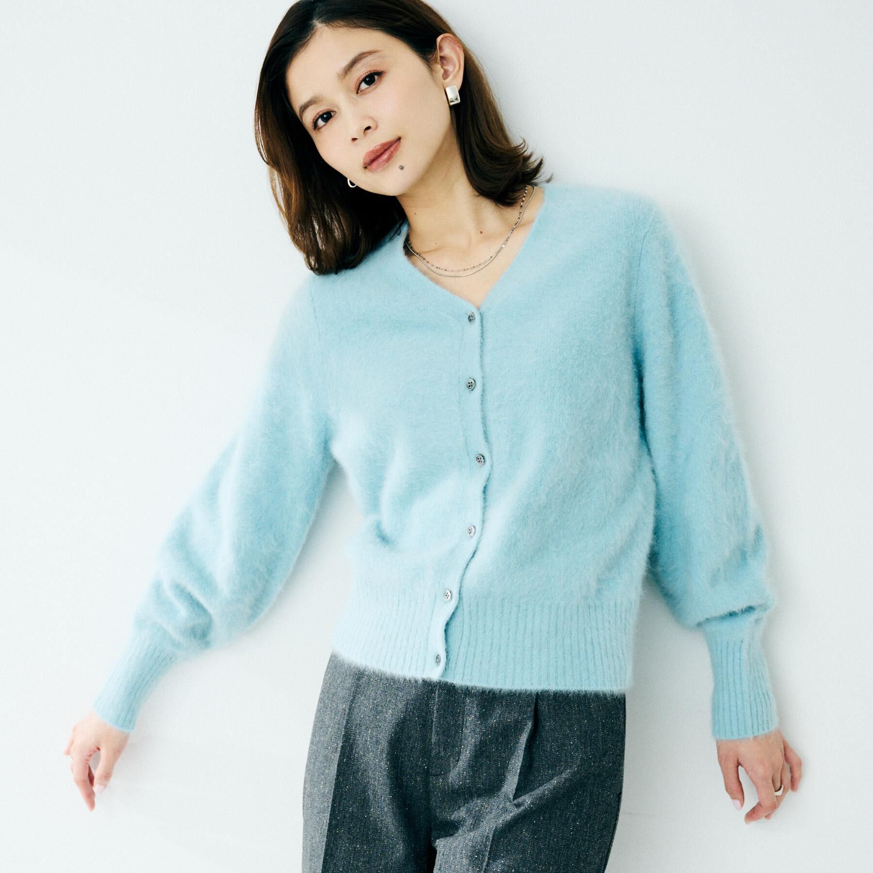 UNTITLED「【ふわふわニット/前後2WAY】フォックスカシミヤカーディガン」|カーディガン|