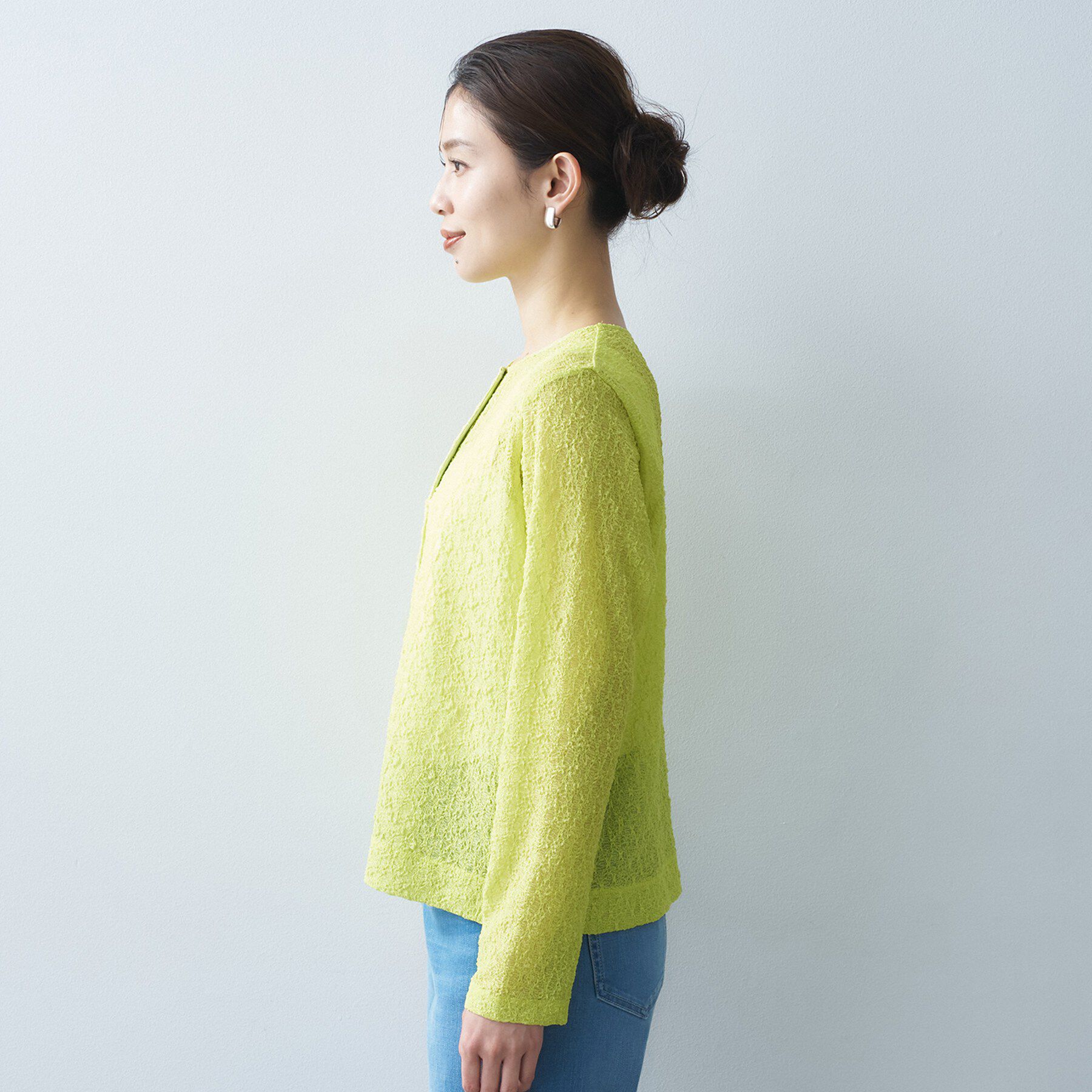 UNTITLED「ストレッチレースカーディガン」|カーディガン|