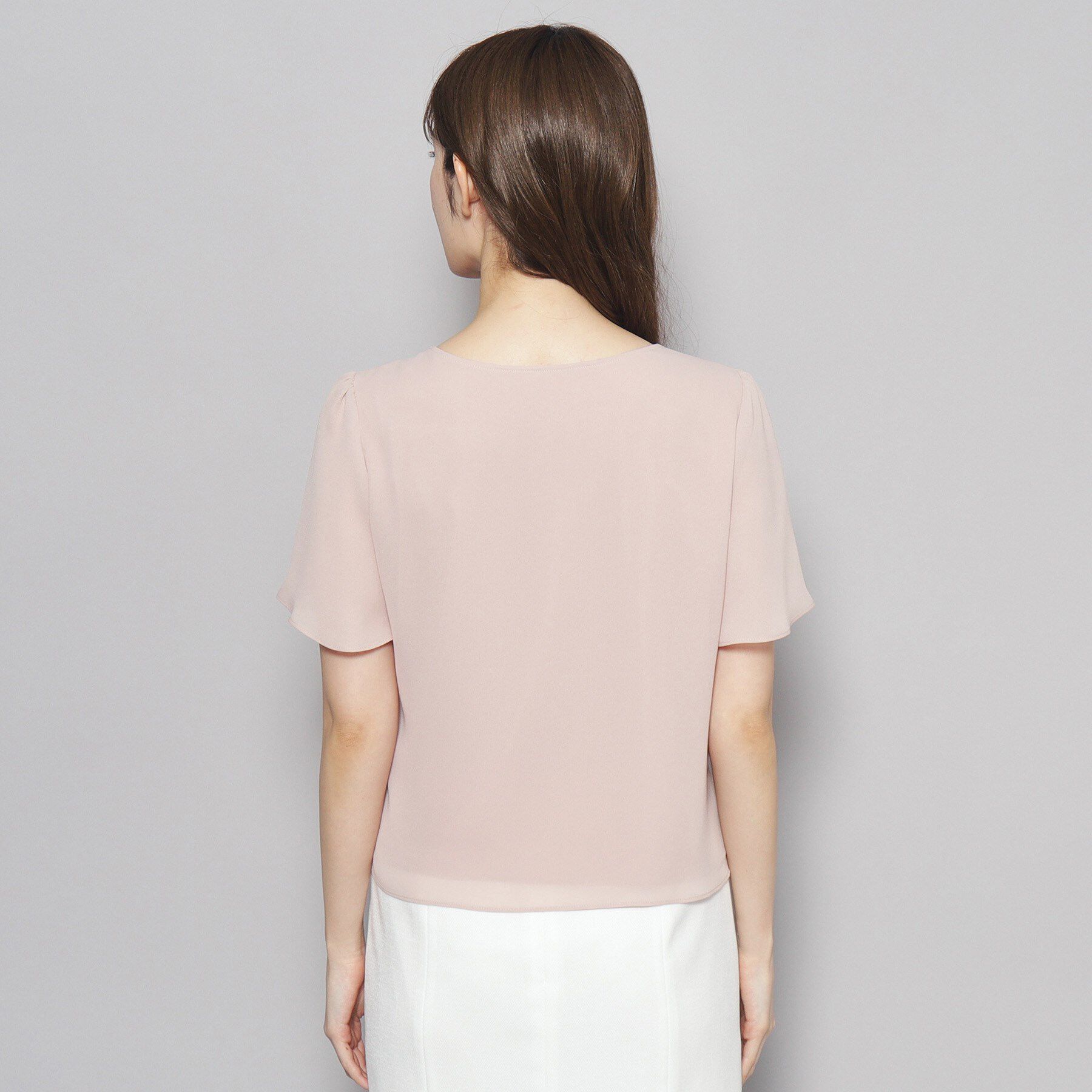 COUP DE CHANCE「【洗える／日本製】フロントタック半袖デザインブラウス」|シャツ・ブラウス|