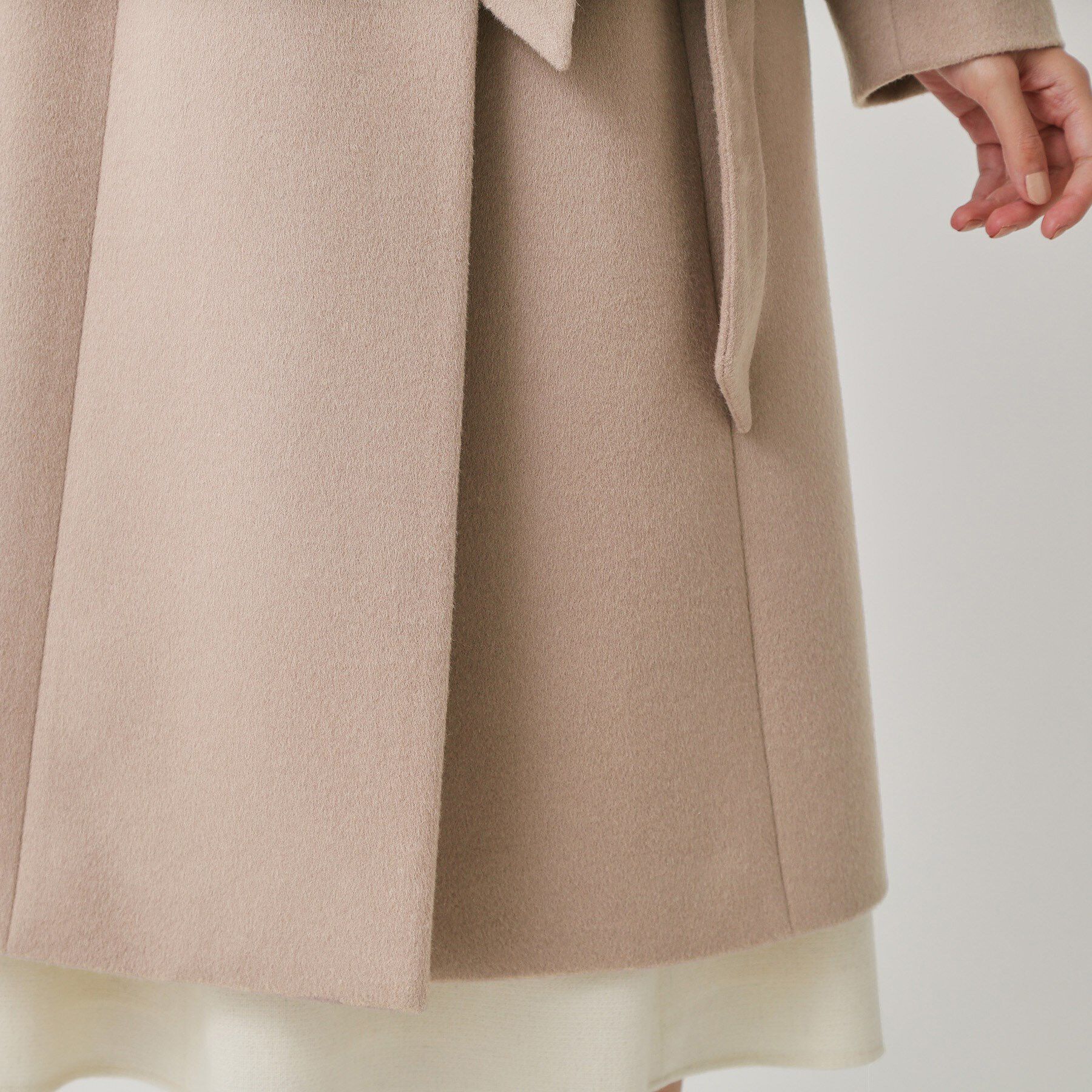 COUP DE CHANCE「【カシミヤ混／日本製】Iラインスタンドウィングカラーコート」|その他|