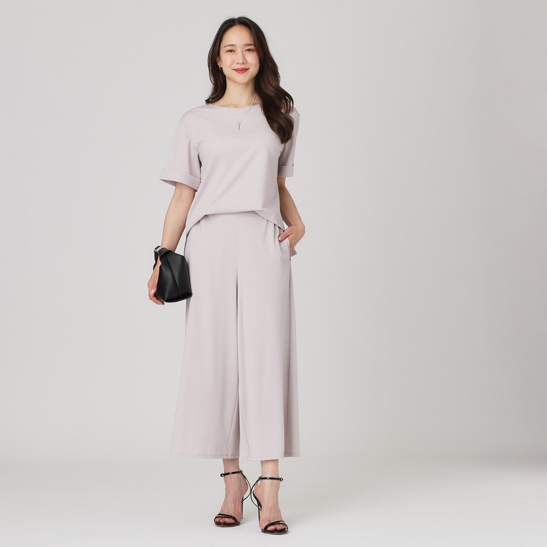 COUP DE CHANCE「【手洗い可／ウエストゴム】ジャージワイドパンツ」|その他|