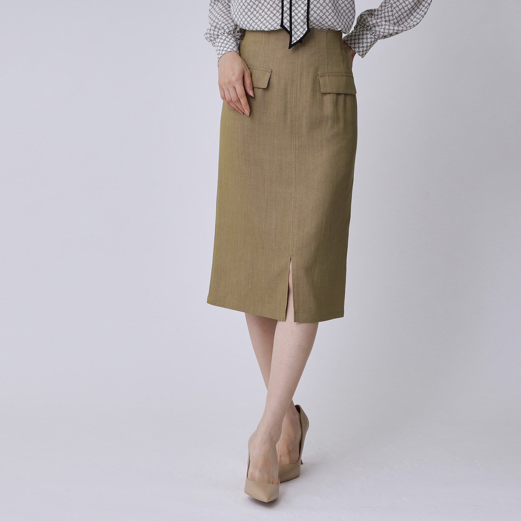 COUP DE CHANCE「【手洗い可／日本製】デニム風ナロータイトスカート」|スカート|