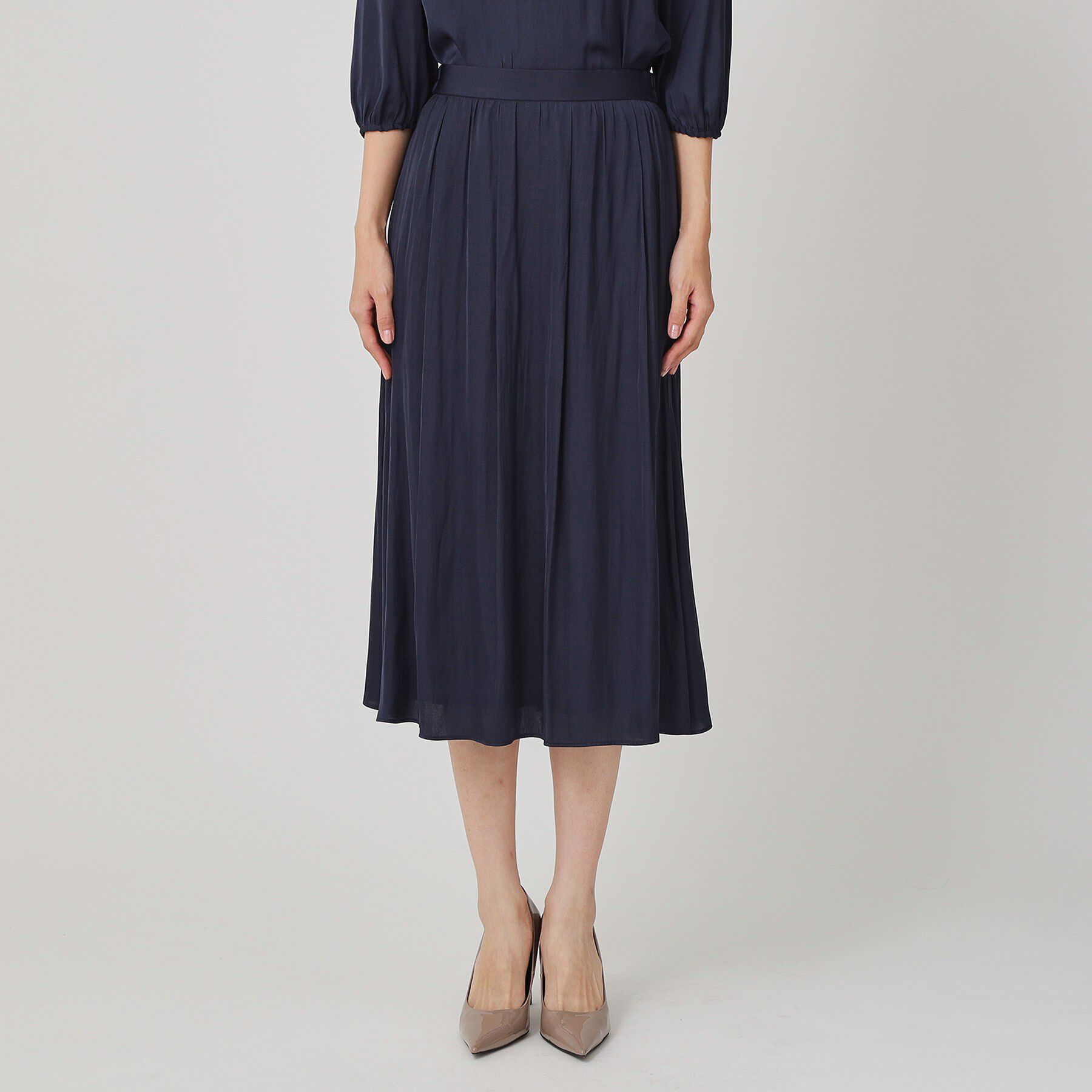 COUP DE CHANCE「【手洗い可／セットアップ可】エアリーなギャザースカート」|スカート|