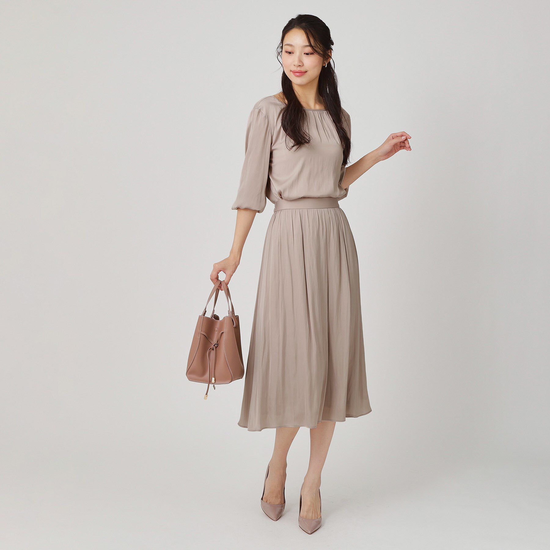 COUP DE CHANCE「【手洗い可／セットアップ可】エアリーなギャザースカート」|スカート|