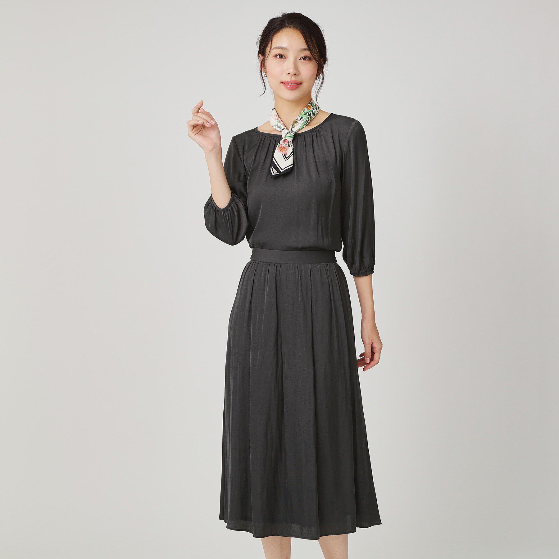 COUP DE CHANCE「【手洗い可／セットアップ可】エアリーなギャザーブラウス」|シャツ・ブラウス|