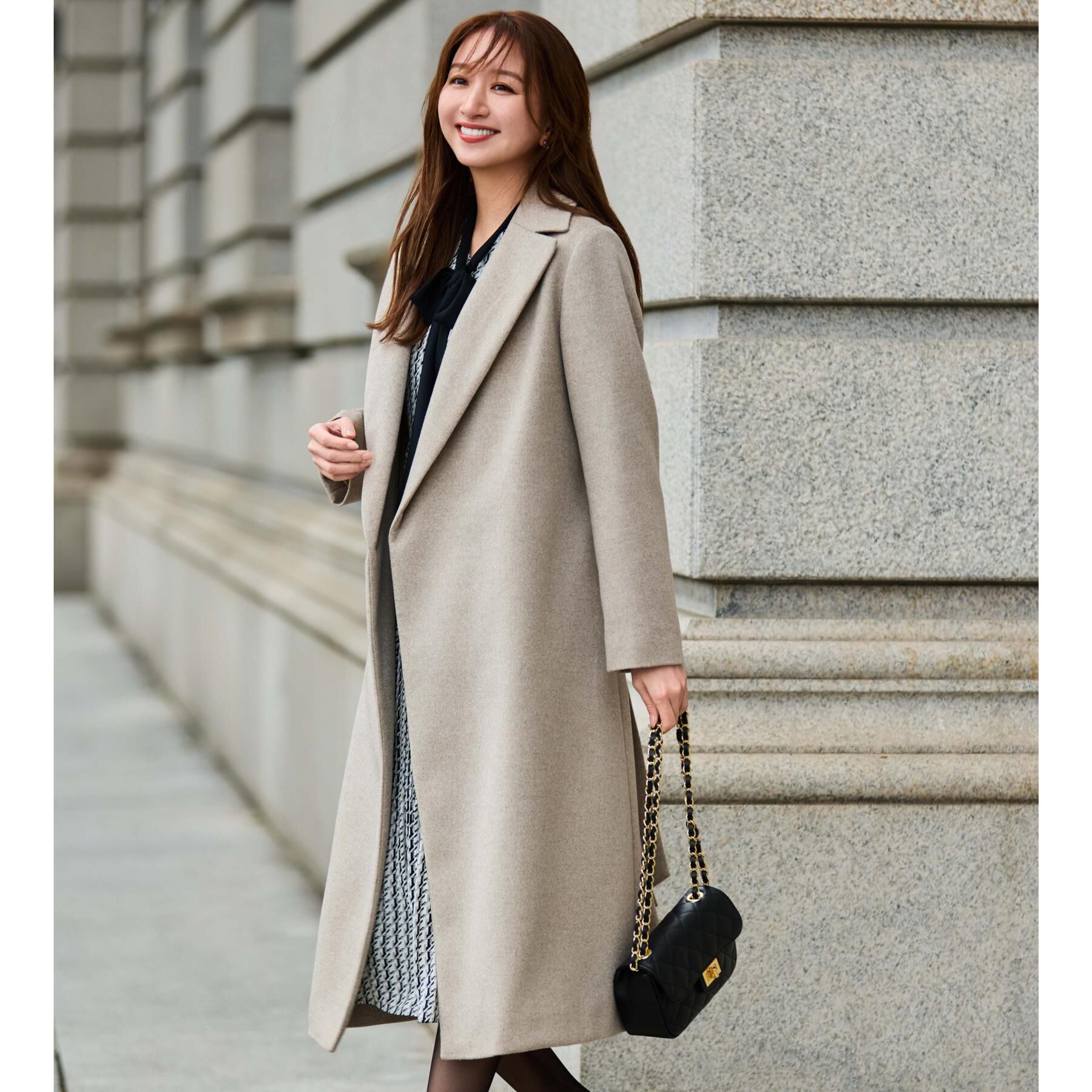 COUP DE CHANCE「【カシミヤ100％／日本製】ロングガウンコート」|チェスターコート|