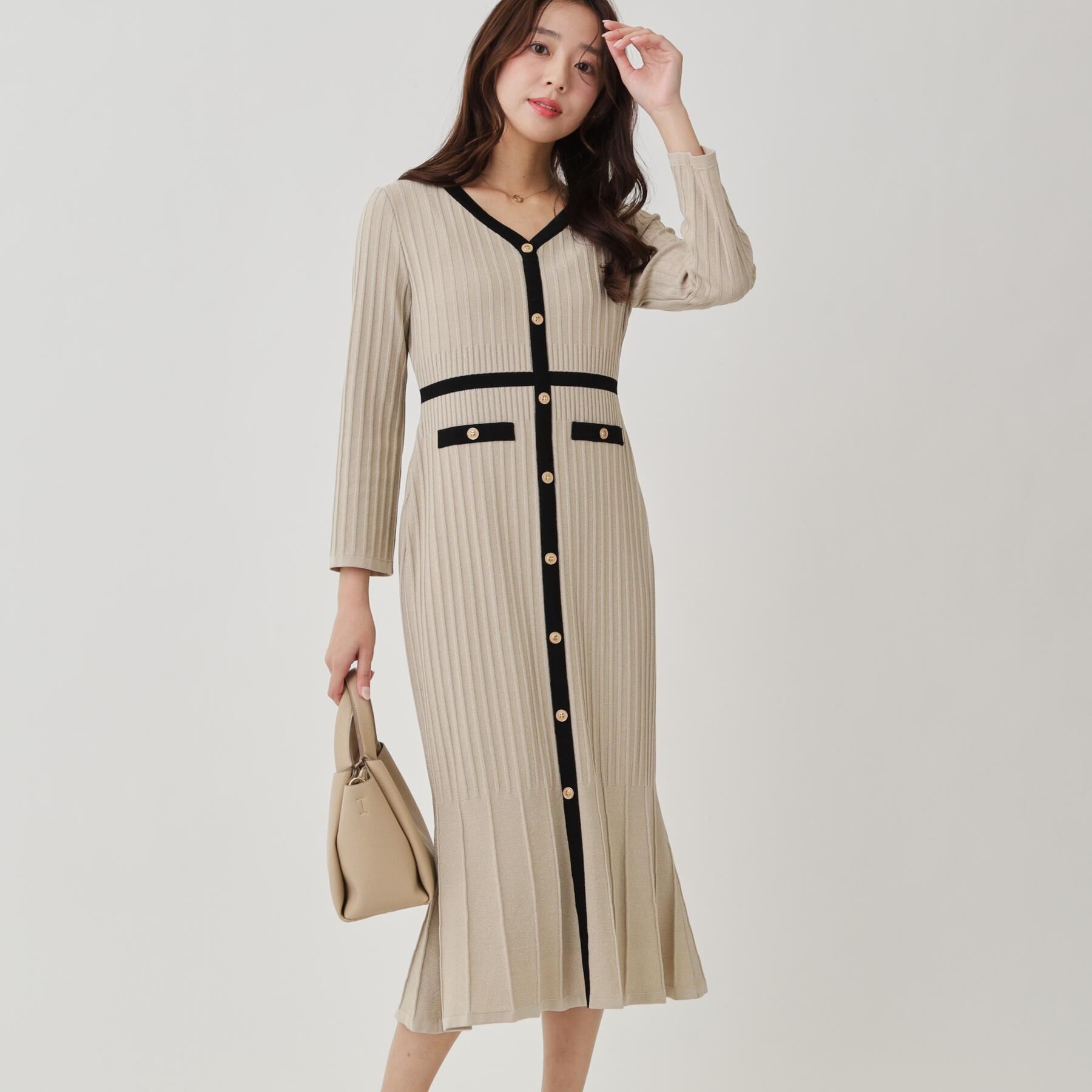 COUP DE CHANCE「【手洗い可／日本製】ニットドレス」|ワンピース|