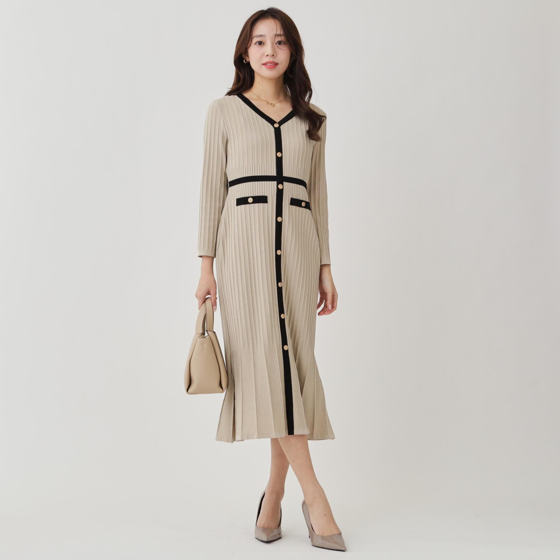 COUP DE CHANCE「【手洗い可／日本製】ニットドレス」|ワンピース|