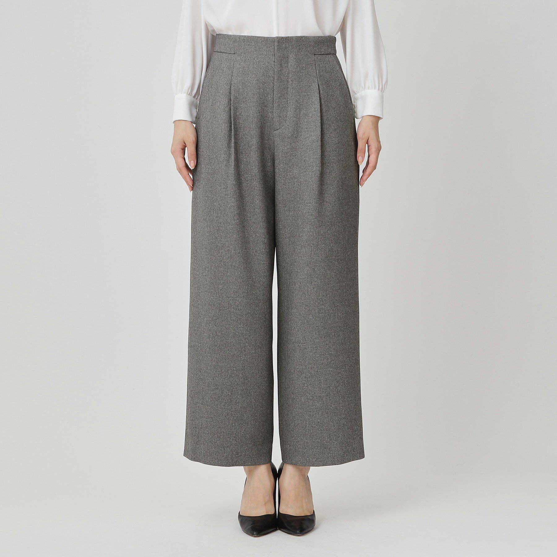 COUP DE CHANCE「【手洗い可／日本製】タックワイドパンツ」|その他|