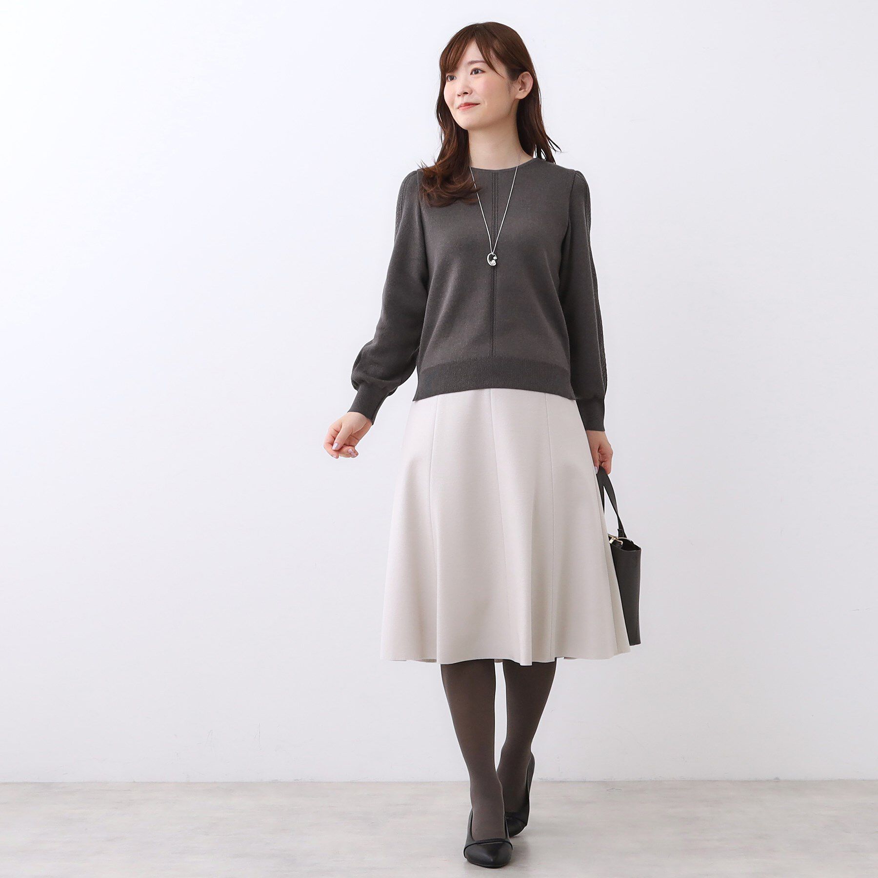 Reflect「【選べる8色／スカートにもパンツにも◎】ウール混ボートネックニット」|ニット・セーター|