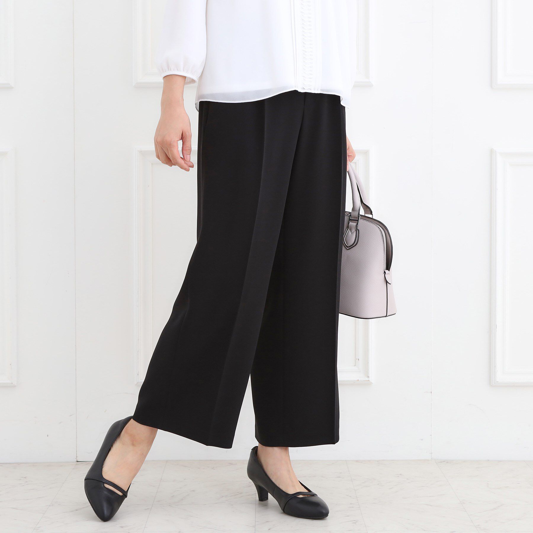 Reflect「【フォーマル／入卒／通勤／セットアップ可】タック入りワイドパンツ」|その他|