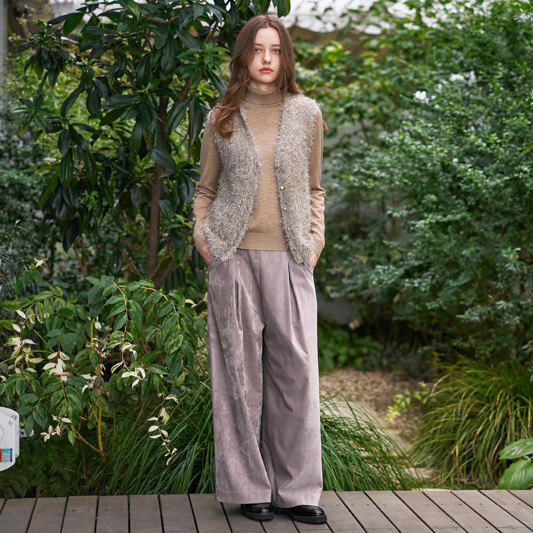 DRESSTERIOR「【洗える/前後2WAY】フェザーヤーン2WAYニットプルオーバー」|ニット・セーター|